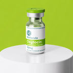 Oxytocin vial on pedestal